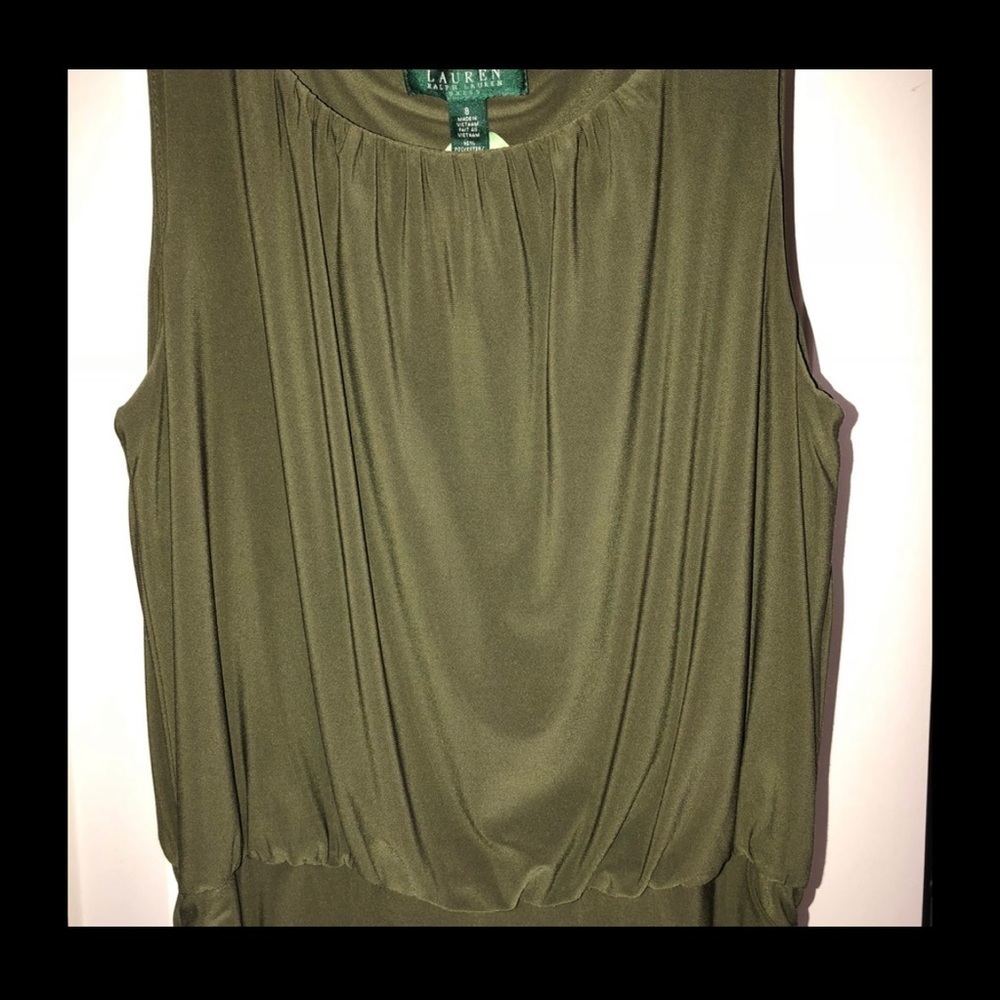 Ralph Lauren Runched sleeveless dress knee length - Picture 5 of 10